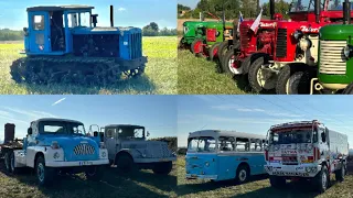 Setkání historických traktorů a stavební techniky Kuchař 2023 - Příjezd a výstava vozidel