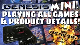 Sega Genesis Mini - PLAYING ALL 42 Games and Product Details!