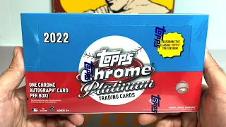2022 Topps Chrome Platinum Hobby Box - New Release!!!