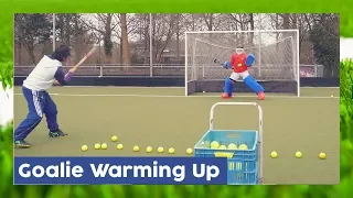 Goalkeeper Warming Up - Goalie Technique| HockeyheroesTV