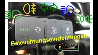 Beleuchtungseinrichtungen am Beispiel Audi Q3
