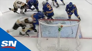 Connor Clifton Scores After Dustin Tokarski Accidentally Kicks Puck Into Own Net