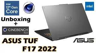 Asus TUF F17 2022 intel i7 Gen 12 12700H Unboxing + Cinebench R23 Test