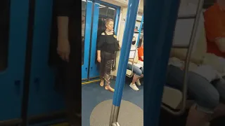 How Russians Slept Standing   in the Metro Moscow.