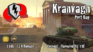 WoT Blitz Kranvagn - 3 Kills 7,1k Damage Replay - wotblitzreplays.com