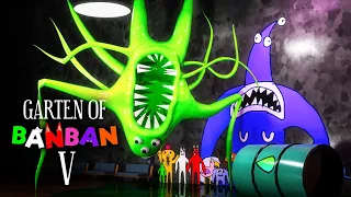 Garten of Banban 5 - ALL NEW BOSSES + SECRET ENDING (Gameplay #35)