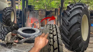 Watch How Tractor Old Tyres are Recycled into New Casings for a Better