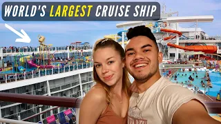 Boarding the World's LARGEST Cruise Ship | Royal Caribbean Wonder of the Seas