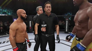 Demetrios Johnson vs. Francis Ngannou (EA sports UFC 3) - CPU vs. CPU - Crazy UFC 👊🤪