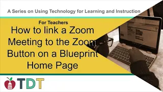 How to link a Zoom Meeting to the Zoom Button on a Blueprint Home Page