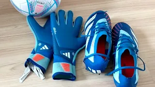 review ถุงมือโกล Adidas predator gl pro และรองเท้า adidas Adidas predator accuracy.1 l fg