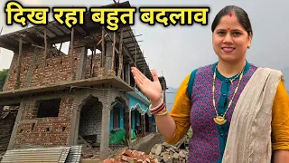 पापा कर रहे हर काम में माँ की मदद || Pahadi Lifestyle Vlog || Priyanka Yogi Tiwari ||