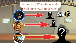 Famous HCR2 Youtubers Who had done FACE REVEAL!! HILL CLIMB RACING 2