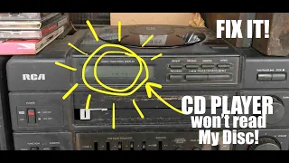 Top Loading CD player won't work/read my cd - EASY FIX!