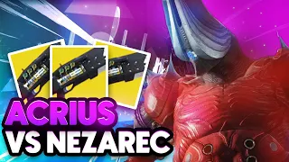 LEGEND OF ACRIUS VS NEZAREC | Root of Nightmares DPS Test | Destiny 2 Lightfall