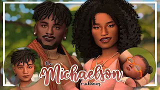 Giving the MICHAELSONS the ULTIMATE makeover! + CC List | Sims 4: Townie Makeover CAS