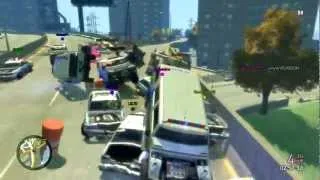 GTA IV - 30th July 2012 - ORF Event - BUSTED! x2 & Crashing Into Bohan's Strip Club! [HELI]