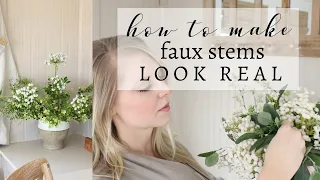 How to Style Faux Stems and Flowers to Look REAL