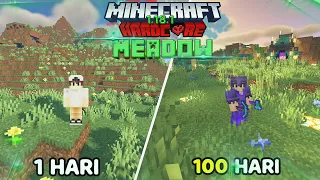 100 Hari di Minecraft Hardcore 1.18.1 Tapi Meadow Only!