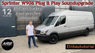 Sprinter 906 Soundupgrade | Lautsprecher mit Dämmung und DSP-Verstärker mit Sub zum Selbsteinbau