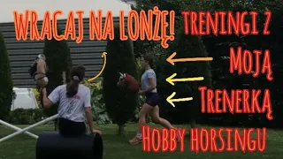 TRENINGI Z MOJĄ TRENERKĄ HOBBY HORSINGU! Kazała mi wracać na LONŻĘ?!🙈😱🤭😅 Sprawdzam moje umiejętności