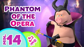 🎤 TaDaBoom English 👻🎼 Phantom of the Opera 🎼👻 Karaoke collection for kids 🎵🎤Masha and the Bear songs