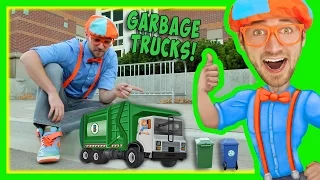 Garbage Trucks For Kids With Blippi | Educational Toy Videos For Children