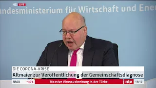 Corona LIVE: Altmaier zum Frühjahrsgutachten der Wirtschaftsforschung