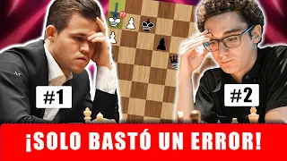 ¡¡Increíble!! COLAPSA en los APUROS de TIEMPO en una PARTIDA PERFECTA! | Caruana vs Carlsen