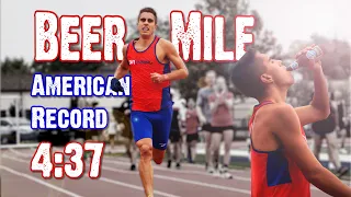 NEW 4:37 BEER MILE AMERICAN RECORD - September 2020 by Chris Robertson