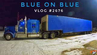 BLUE ON BLUE | My Trucking Life | Vlog #2676 | Nov 22nd, 2022