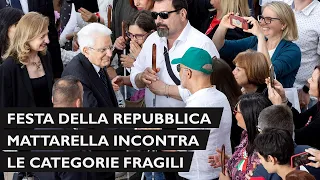 2 giugno Il Presidente Mattarella nei giardini del Quirinale