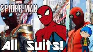 Marvel's Spider-Man PS4 - All Costumes Unlocked! (Including Secret Costume!)