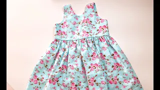 Vestido infantil 2 anos - Passo a Passo - Com modelagem