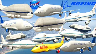 GTA V: Every Boeing NASA Cargo Airplanes Best Extreme Longer Crash and Fail Compilation