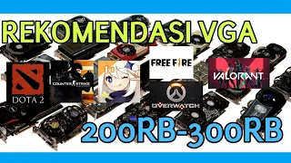 REKOMENDASI 4 VGA 200RB-300RB. KUAT GTA 5, DOTA 2, GENSHIN IMPACT, FREEFIRE, DLL | RAKIT PC KEREHORE