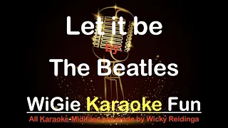 Backingtrack with lyrics  Let it be - The Beatles  (Female key)