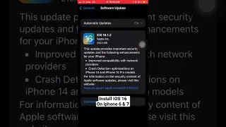 How to install IOS 16 on iphone 6 & 7 series