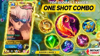 MOONTON THANKS FOR THIS NEW XAVIER ONE SHOT BUILD 2023 😱 | XAVIER BEST EMBLEM AND BUILD | MLBB