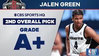 Jalen Green Selected No. 2 Overall by the Houston Rockets | 2021 NBA Draft | CBS Sports HQ