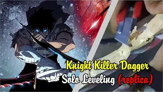 Dagger Solo Leveling Knight Killer bahan Kayu Pinus