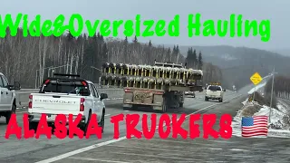 6 CONVOY FOR OVERSIZED HAULING TRUCK #alaskatruckers