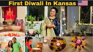 Diwali Celebration in US | USA DIWALI 2021 Vlog | Diwali decorations | Indian vlogger in America |