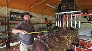 Turning Ordinary Cherry Logs into Jaw-Dropping Masterpieces with a Sawmill!