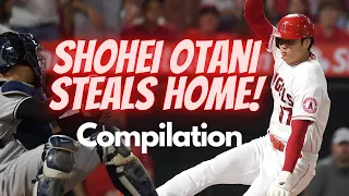 Shohei Otani steals home compilation - August 31, 2021