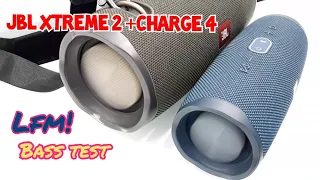 JBL Xtreme 2 + Charge 4 Low Frequency Mode On!! | Bass Sound Test