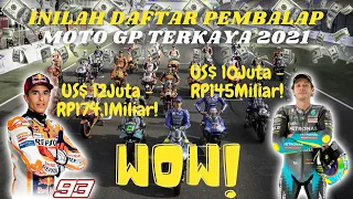 INILAH DAFTAR PEMBALAP MOTO GP TERKAYA 2021