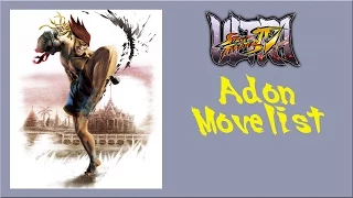 Ultra Street Fighter IV - Adon Move List