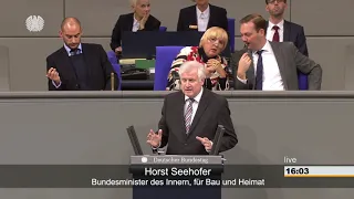 Klare Worte von Horst Seehofer zum UN-Migrationspakt