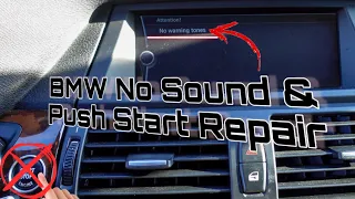 Repair BMW “No Warning Tones” & Push Start Not Working. How To Repair BMW Start/stop not working